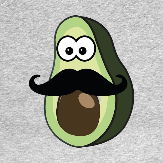 Fruit genius avacado with mustach by AwesomMT